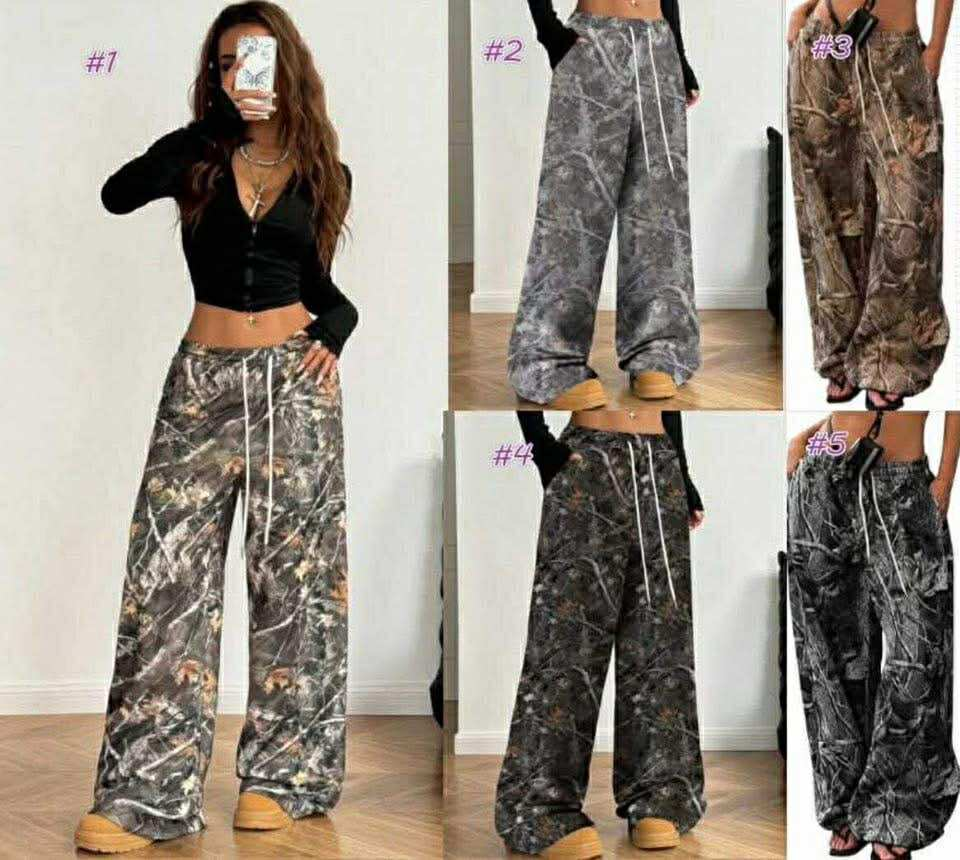Viral Camo Drawstring Pants