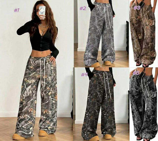 Viral Camo Drawstring Pants
