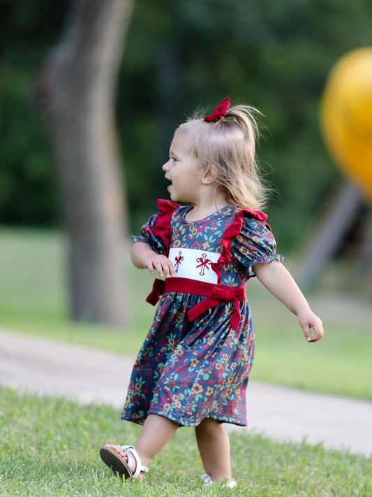 Floral Smock 3 Cross Dress