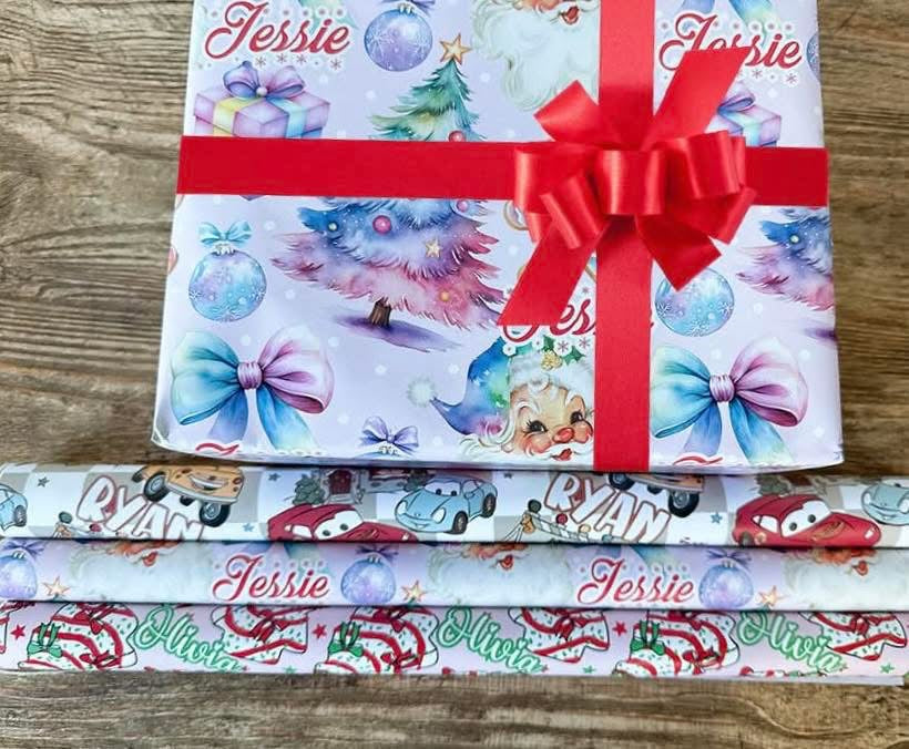 Custom Name Wrapping Paper