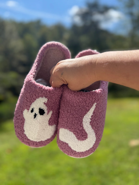 Mauve Ghosty Slippers