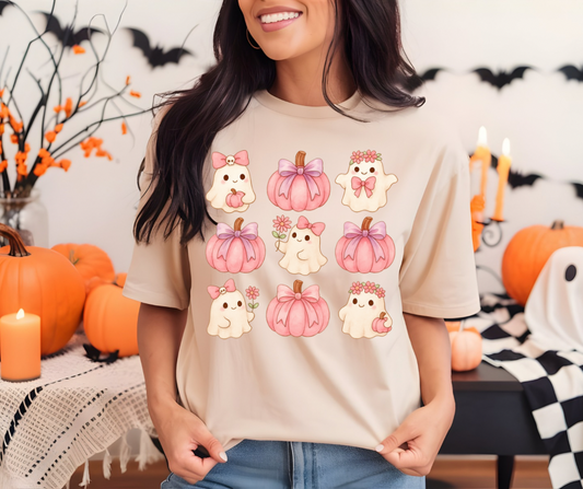 Pink Pumpkins & Ghosts TShirt
