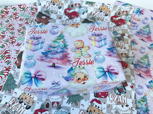 Custom Name Wrapping Paper