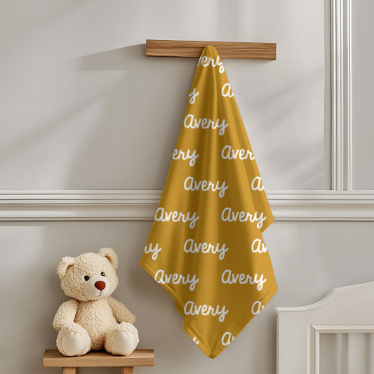 Custom Name Fleece Blanket - Avery Style
