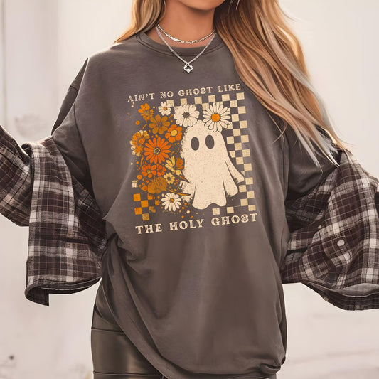 Aint No Ghost Like The Holy Ghost Comfort Colors TShirt - Pepper