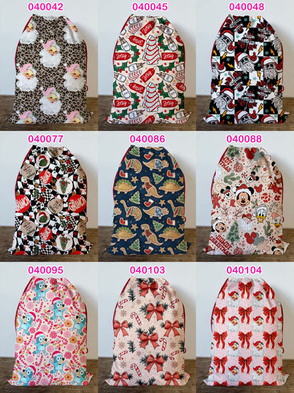 Custom Print Christmas Santa Sack