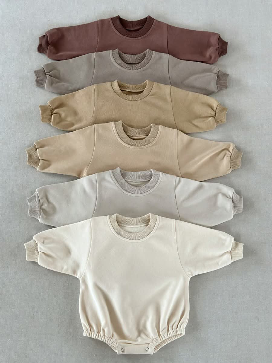 Terry Cotton Long Sleeve Baby Bubble