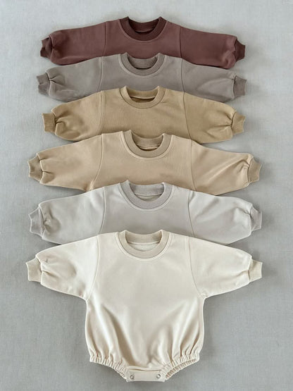 Terry Cotton Long Sleeve Baby Bubble