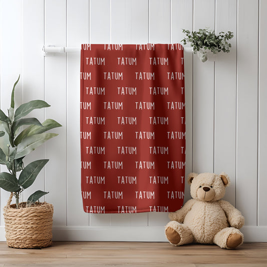 Custom Name Fleece Blanket - Tatum Style