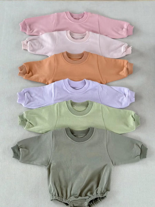Terry Cotton Long Sleeve Baby Bubble