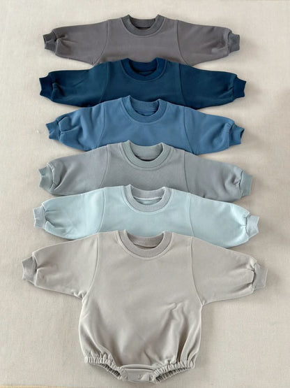 Terry Cotton Long Sleeve Baby Bubble