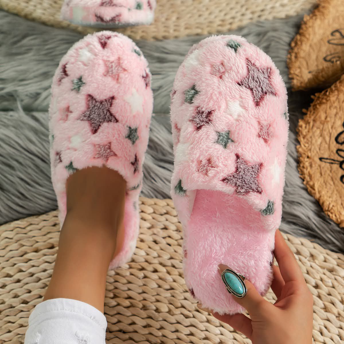 Hearts + Stars Cozy Slippies