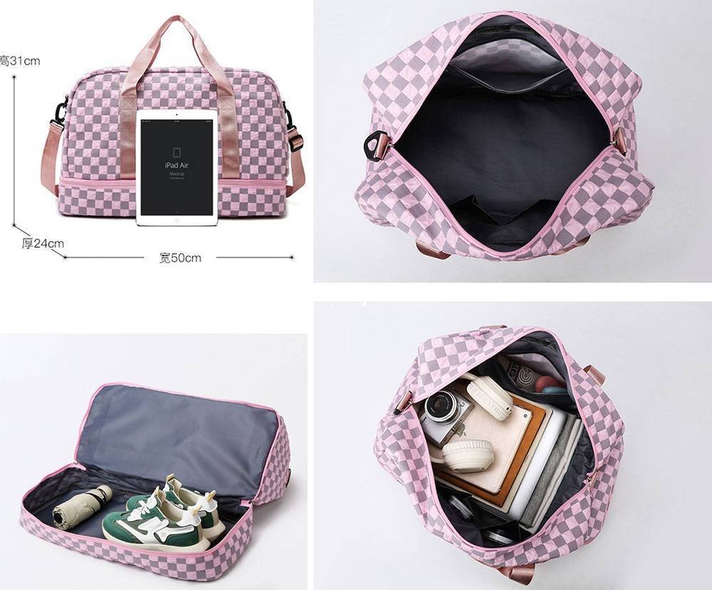Bubble Checkered LARGE Weekender Bag