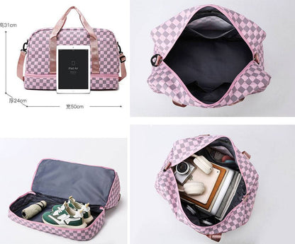 Bubble Checkered LARGE Weekender Bag