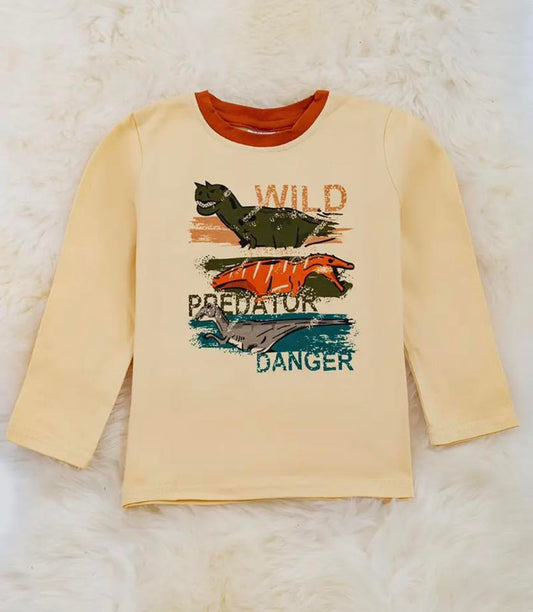 *SALE* Wild Predator Danger Dinosaur Long Sleeve Top