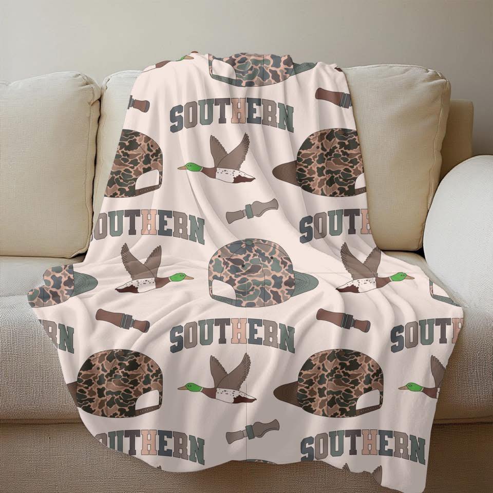 Southern Cap Mallard Duck Call Fleece Blanket