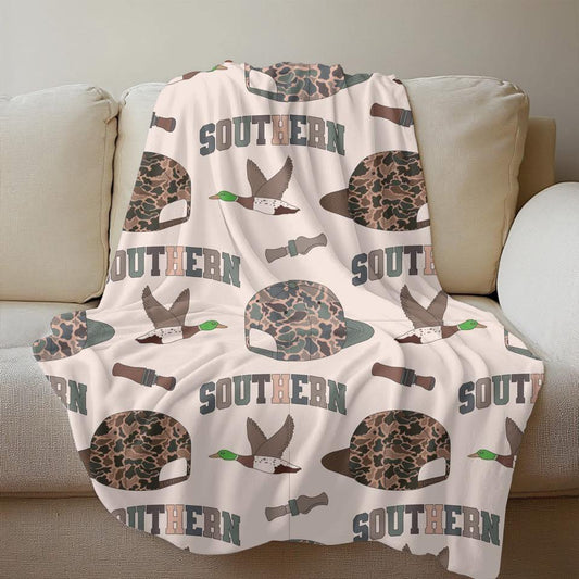Southern Cap Mallard Duck Call Fleece Blanket