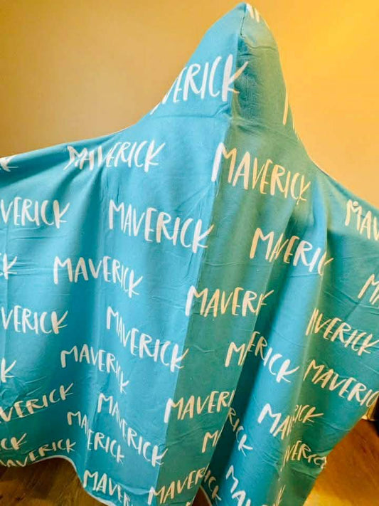 Personalized Print Name Hooded Towel