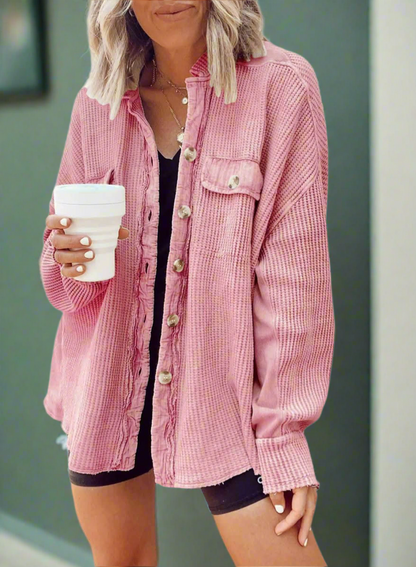 Women's Waffle Jacket