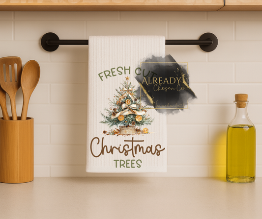 Tea Towel - Fresh Cut Christmas Trees