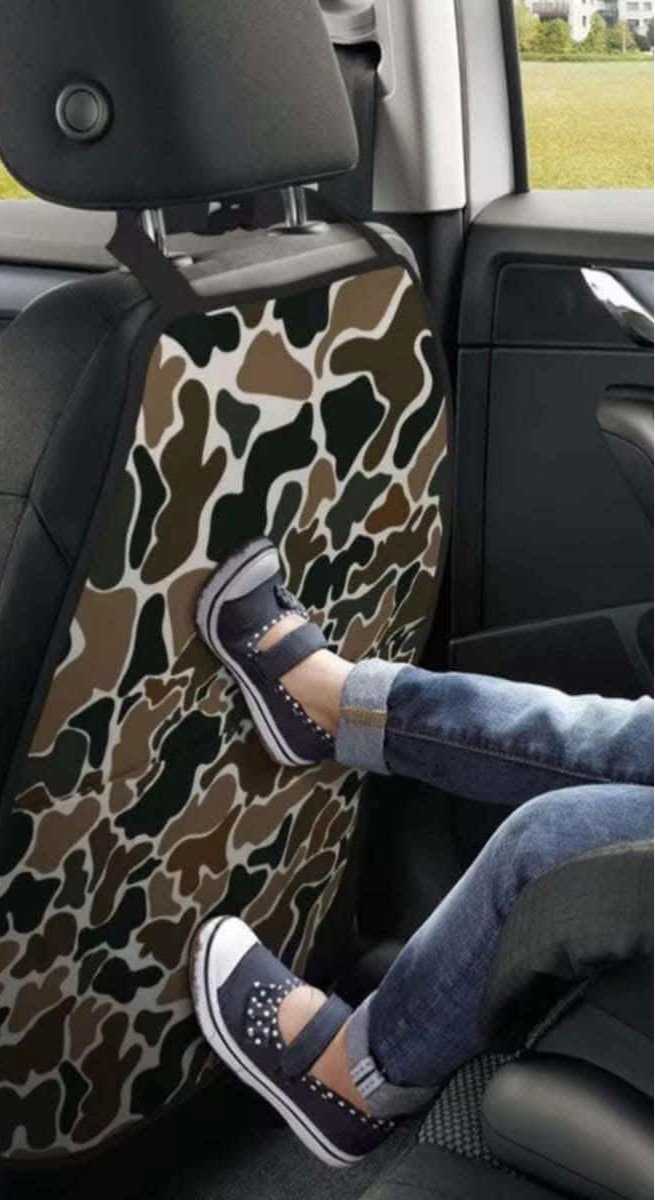 Custom Print Car Seat Kick Back Mats - Set Of 2