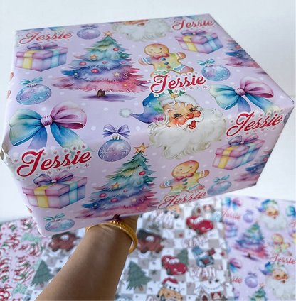 Custom Name Wrapping Paper