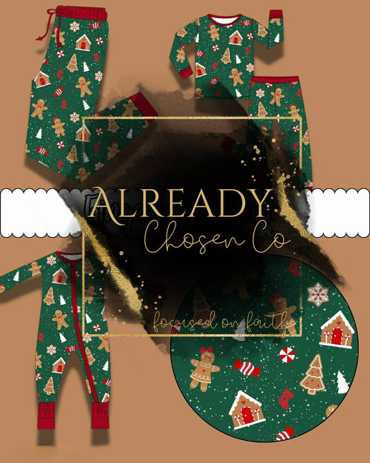 Pre-Sale Green Gingerbread Gang Christmas Bamboo