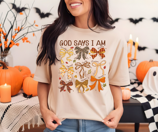 God Says I Am Bows TShirt