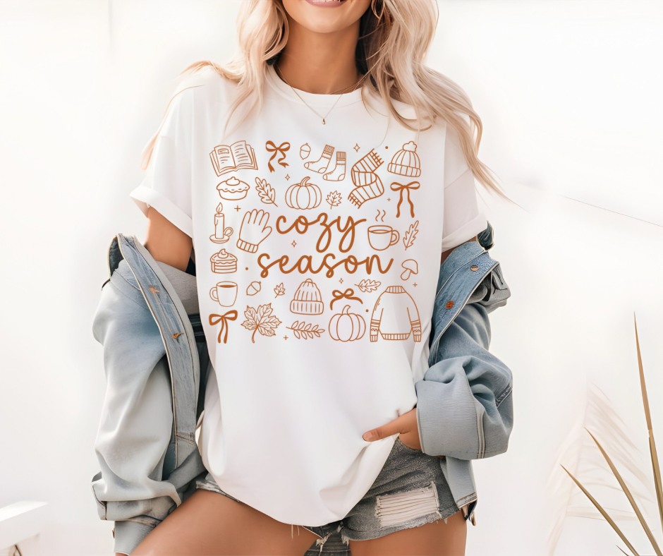 Copper Print Cozy Season TShirt