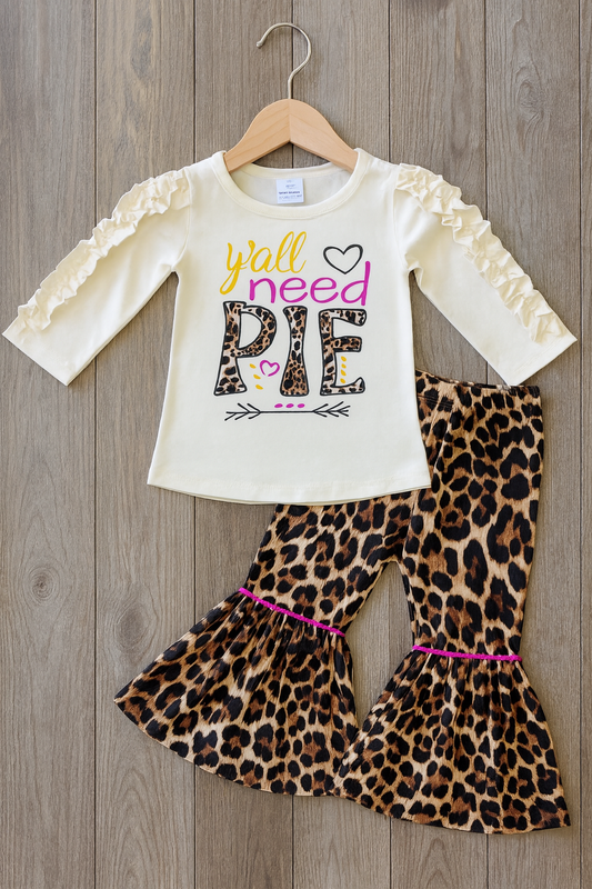 Y’all Need Pie Cream Top W/ Leopard Bells