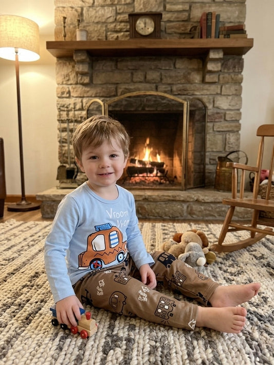 *SALE* Vroom Vroom Blue Top W/ Pants