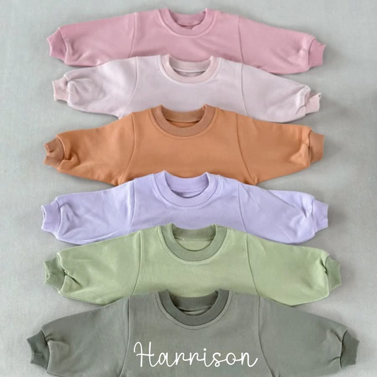 Personalized Terry Cotton Long Sleeve Baby Bubble