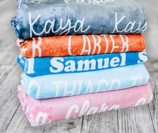 Custom Name Fleece Blanket