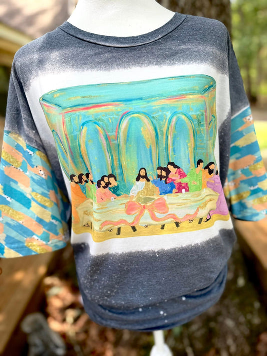 The Last Supper Bleached TShirt