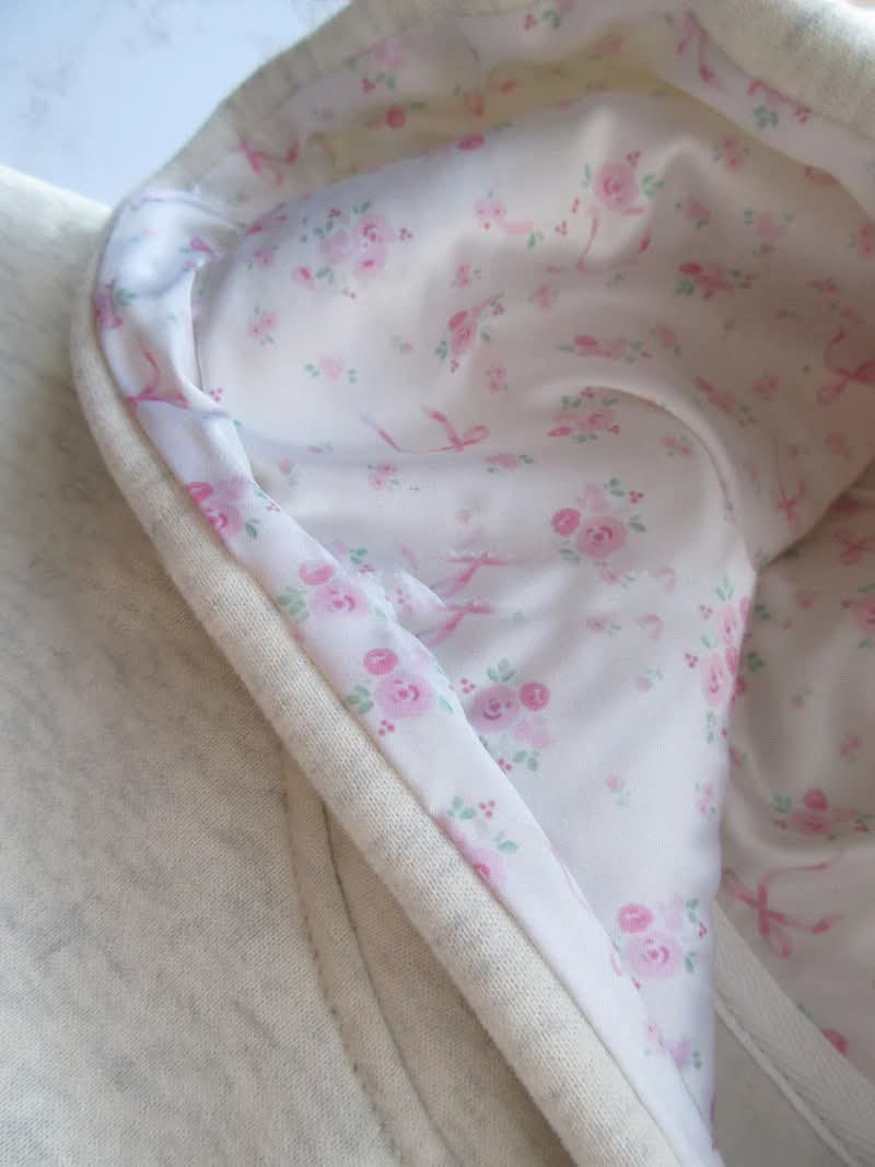 Embroidered Star & Ribbon Hoodie