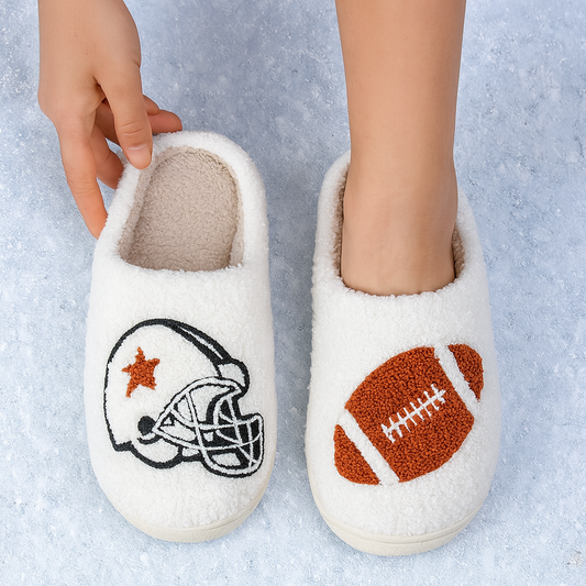 Baseball & Football Cozy Slippers