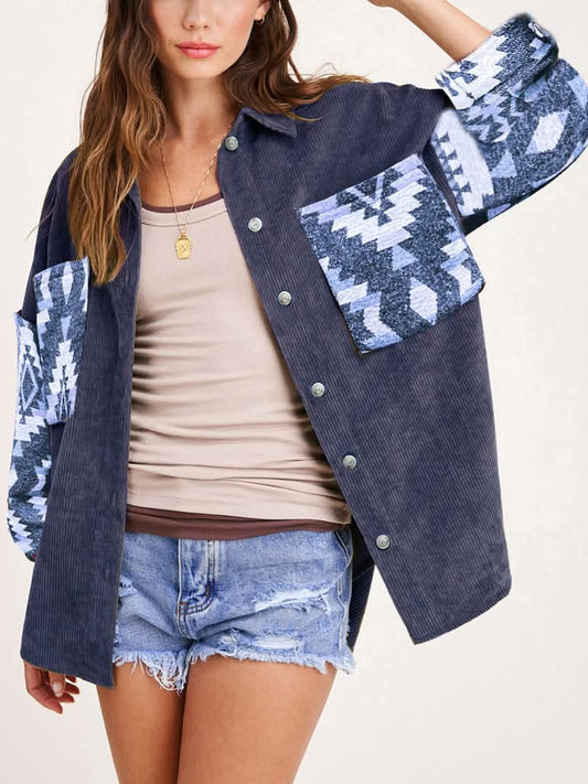 Women's Aztec Corduroy Jacket