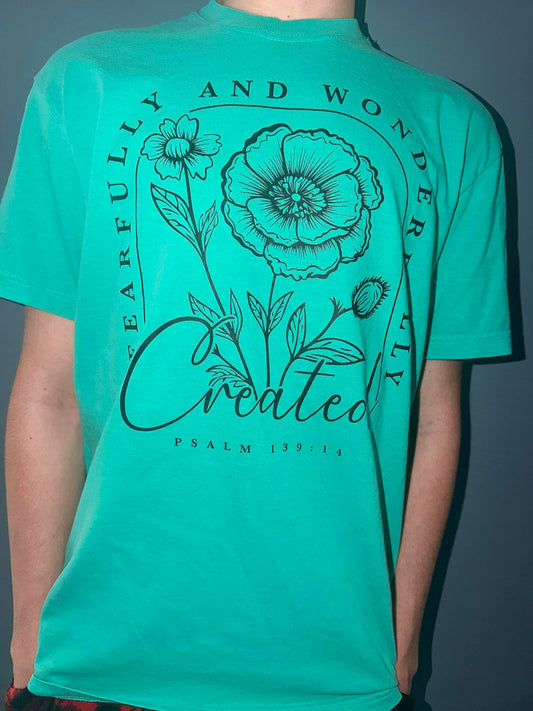 *SALE* Medium ONLY - Comfort Colors Fearfully And Wonderfully Made Tee