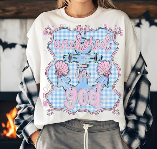 Anchored In God Gildan TShirt