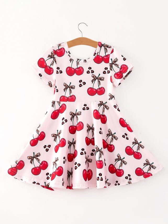 Cherry Leopard Dress