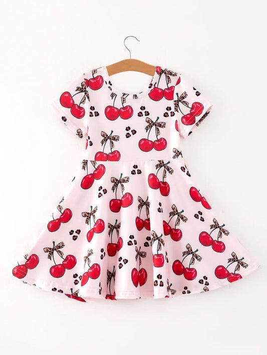 Cherry Leopard Dress