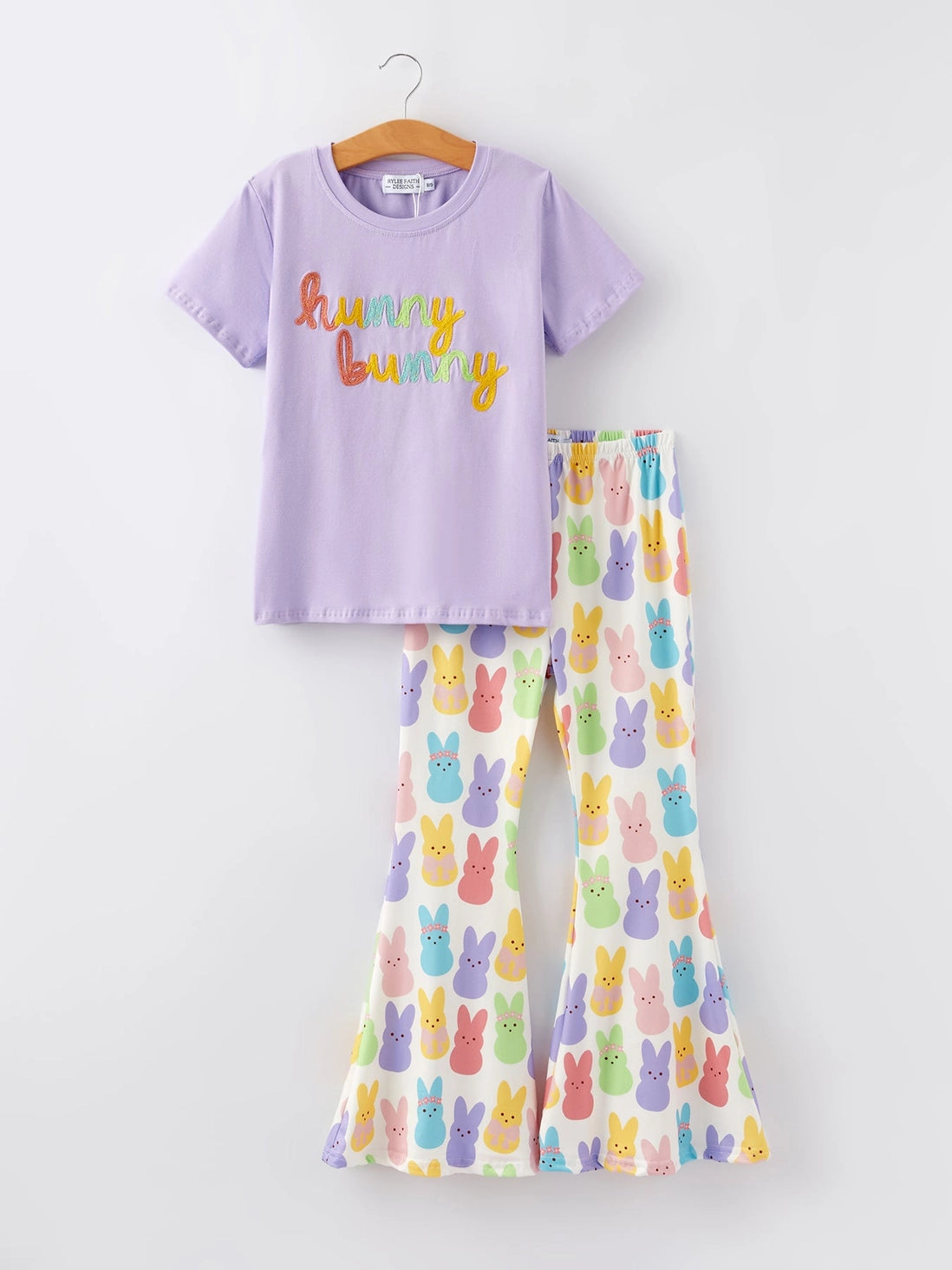 Hunny Bunny Purple Top W/ Bunny Flares