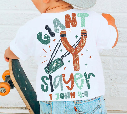 Giant Slayer 1 John 4:4 TShirt
