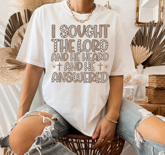 Monday Special - I Sought The Lord TShirt + Crewneck